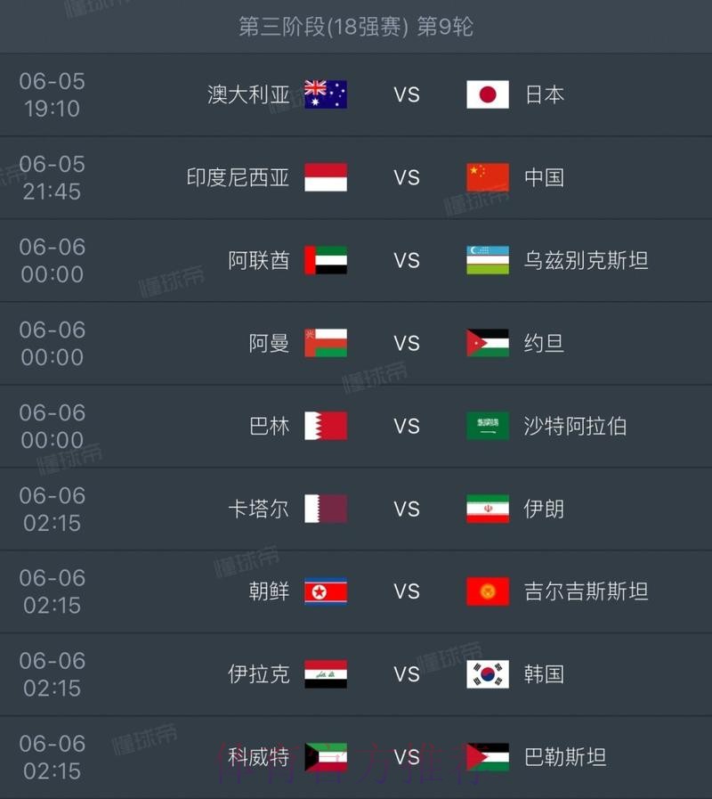 2026世界杯每日赛程高清 2026世界杯每日赛程高清